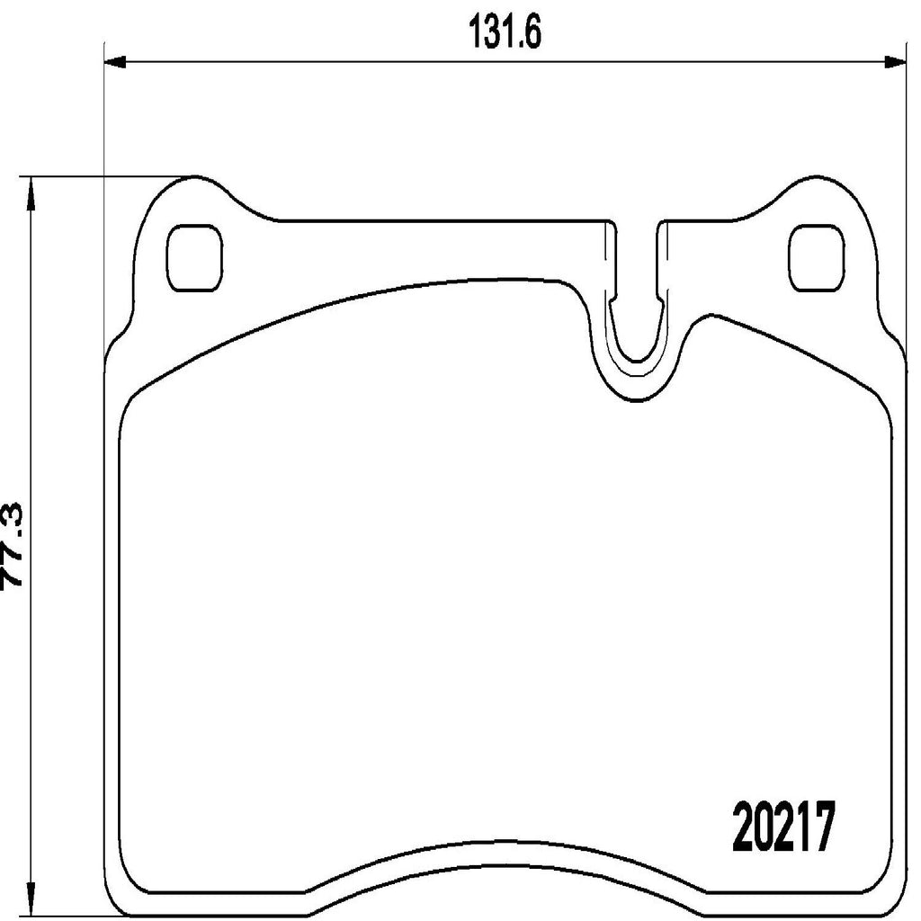 Brembo Front Disc Brake Pad Set for Land Rover (P44018)