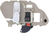for Chevy K3500 Interior Door Handle Front or Rear Driver Side Beige Bezel with Chrome Lever 1995-2000 | with Door Lock Button| Trim: Base/Silverado/Cheyenne