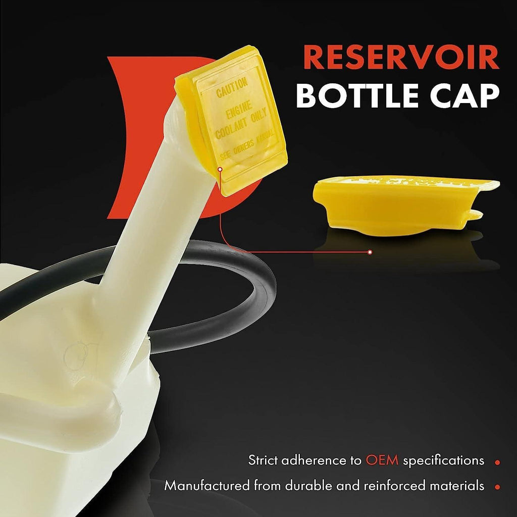 A-Premium Engine Coolant Overflow Recovery Reservoir Tank [W/Cap & Tubing] Compatible with Chrysler Neon 2000-2002 & Dodge Neon 2000-2005 & Plymouth Neon 2000-2001, 4Cyl 2.0L