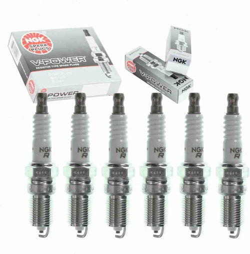 6 Pc NGK V-Power Spark Plugs Compatible with Chevrolet Uplander 3.9L V6 2006-2009
