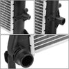 OEM-RA-2995 2-Row OE Style Bolt-On Aluminum Core Radiator Compatible with 06-10 Bora / 05-10 Jetta / 06-09 Rabbit at MT, 25-9/16" W X 16-5/16" H X 7/8" D, 1-5/16" Inlet, 1-5/16" Outlet