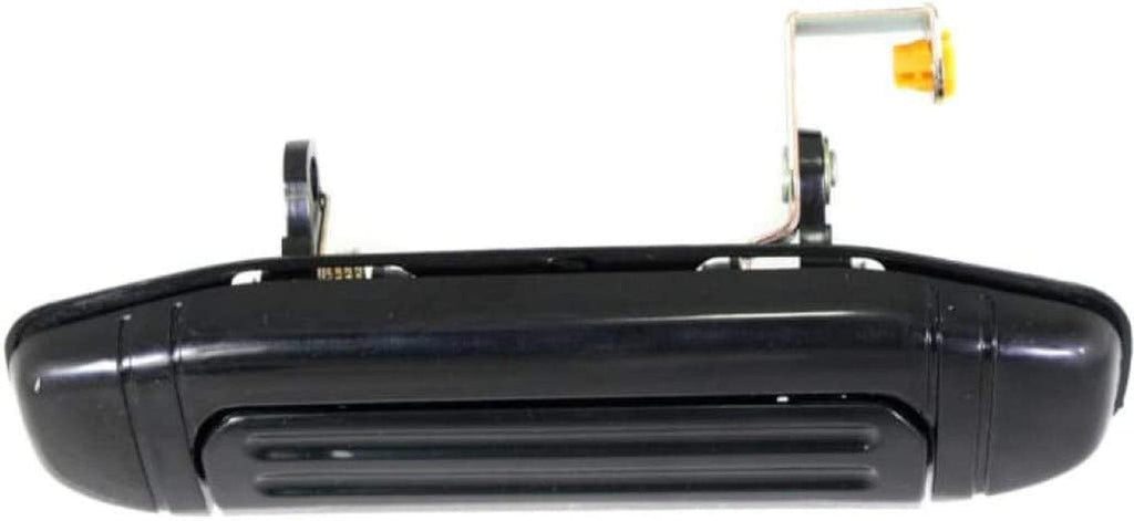 For Mitsubishi Montero Exterior Door Handle Rear, Driver Side Smooth Black (1998-2000) | Trim: Base