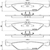 Brembo Front Disc Brake Pad Set for E350, E320 (P50075)