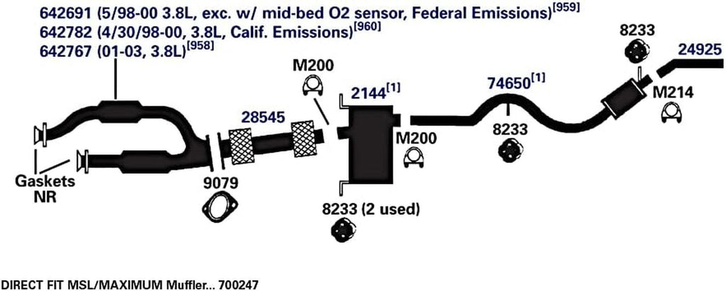 74650 Exhaust Pipe