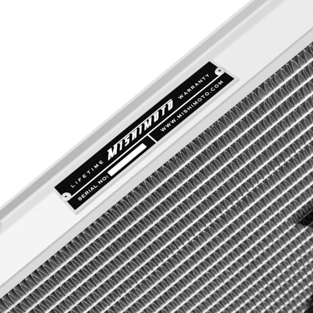 MMRAD-MUS-97B Bracketed Aluminum Radiator Compatible with Ford Mustang Manual 1997-2004 Silver