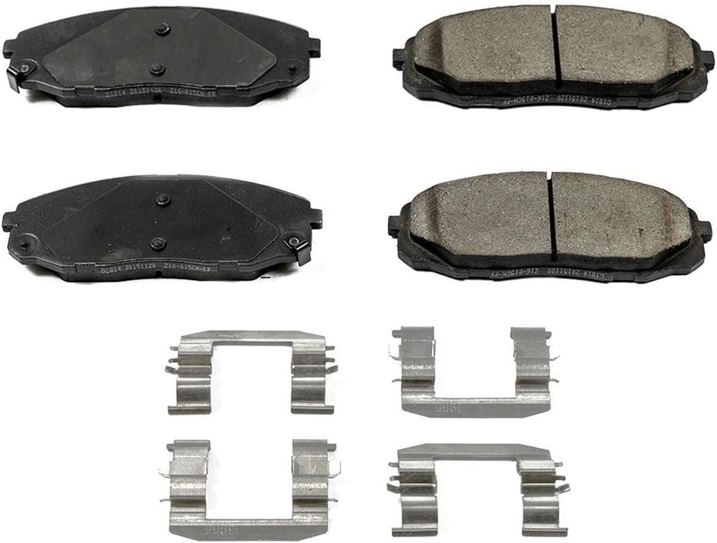 17-1814, Z17 Front Ceramic Brake Pads with Hardware