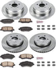 KOE2832 Autospecialty Front and Rear Replacement Brake Kit-Oe Brake Rotors & Ceramic Brake Pads