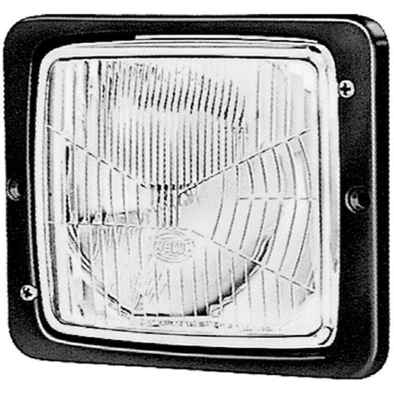 138 x 124mm H4 Single Flush Mount Headlamp (Bulb not included) - greatparts