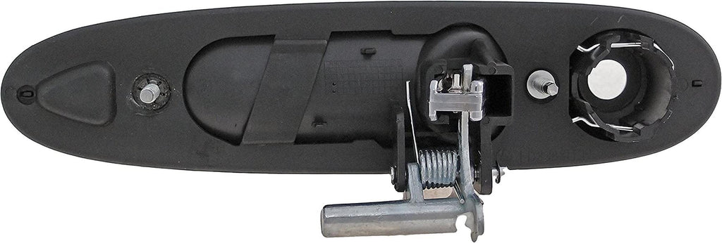 83312 Front Driver Side Exterior Door Handle Compatible with Select Lincoln Models, Chrome Lever and Black Housing