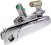 for Honda Civic Exterior Door Handle Front, Passenger Side Chrome (2001-2005) | with Key Hole| Trim:All Submodels