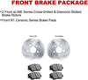 R1 Concepts Front Brakes and Rotors Kit |Front Brake Pads| Brake Rotors and Pads| Ceramic Brake Pads and Rotors|Fits 2008-2019 Pontiac Vibe; Scion Xd; Toyota Corolla, Matrix