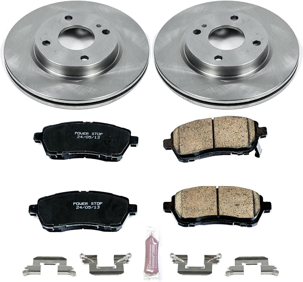 KOE5969 Autospecialty Front Replacement Brake Kit-Oe Brake Rotors & Ceramic Brake Pads