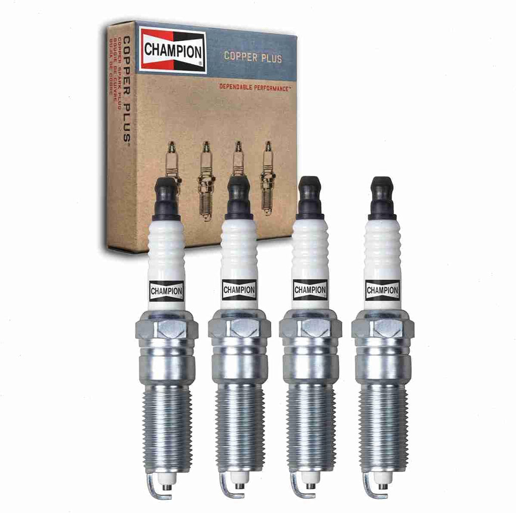 4 Pc Champion Copper plus Spark Plugs Compatible with Chevrolet HHR 2.0L L4 2008-2010