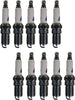 Set of 10 Spark Plugs for Ford F53 E-450 SD E-450 Econoline SD 6.8L V10