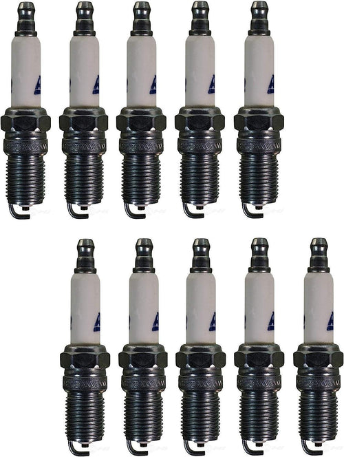 Set of 10 Spark Plugs for Ford F53 E-450 SD E-450 Econoline SD 6.8L V10