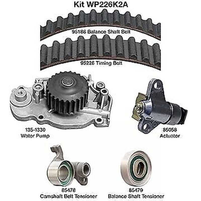 Dayco Engine Timing Belt Kit with Water Pump for 1993-2001 Prelude WP226K2A