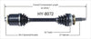 HY-8072 CV Axle Shaft