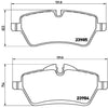 Brembo Front Disc Brake Pad Set for 12-15 Cooper (P06051)