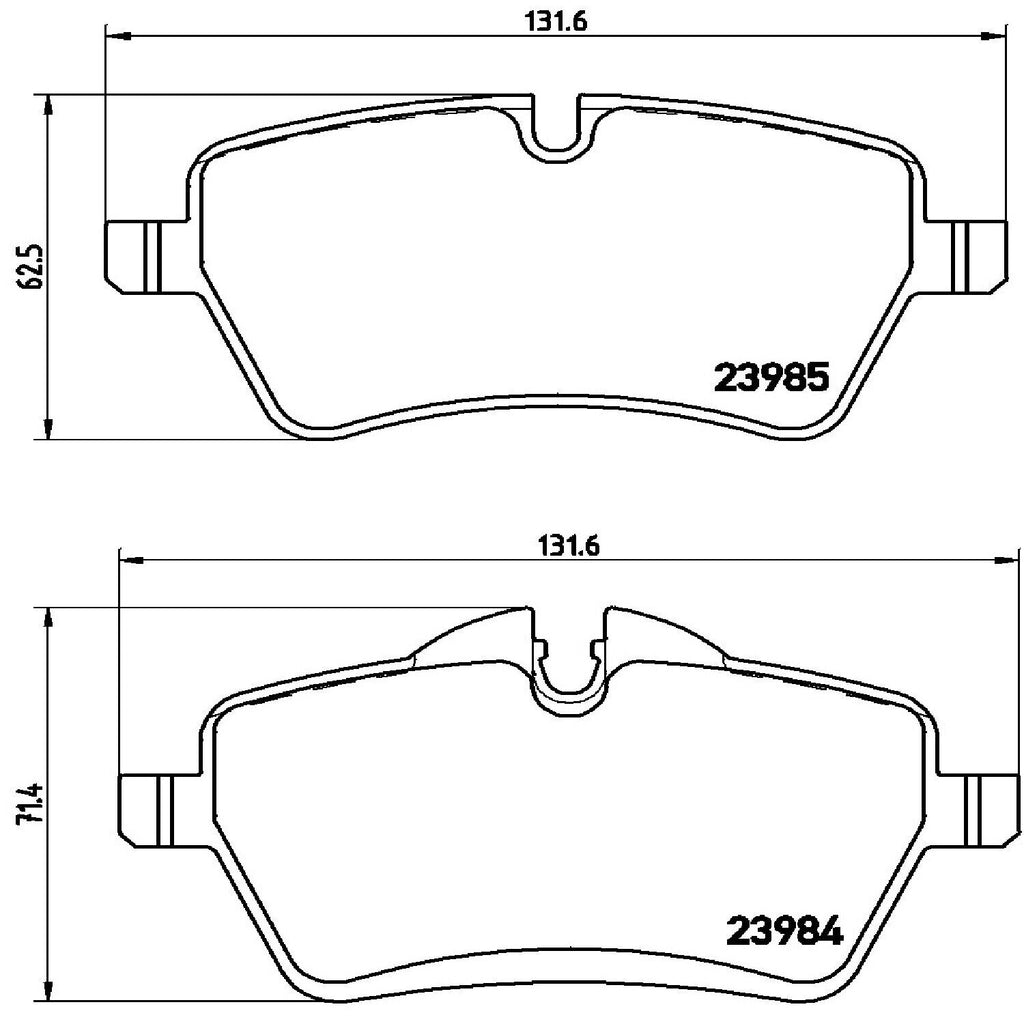 Brembo Front Disc Brake Pad Set for 12-15 Cooper (P06051)