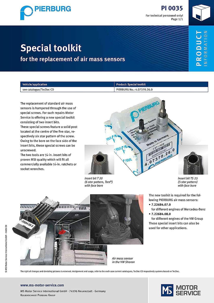 Air Mass Sensor Air Supply Electrical 12 V 7.22684.18.0#OEM 000Vt5077 for FORD 1 051 396