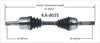 KA-8035 CV Axle Shaft