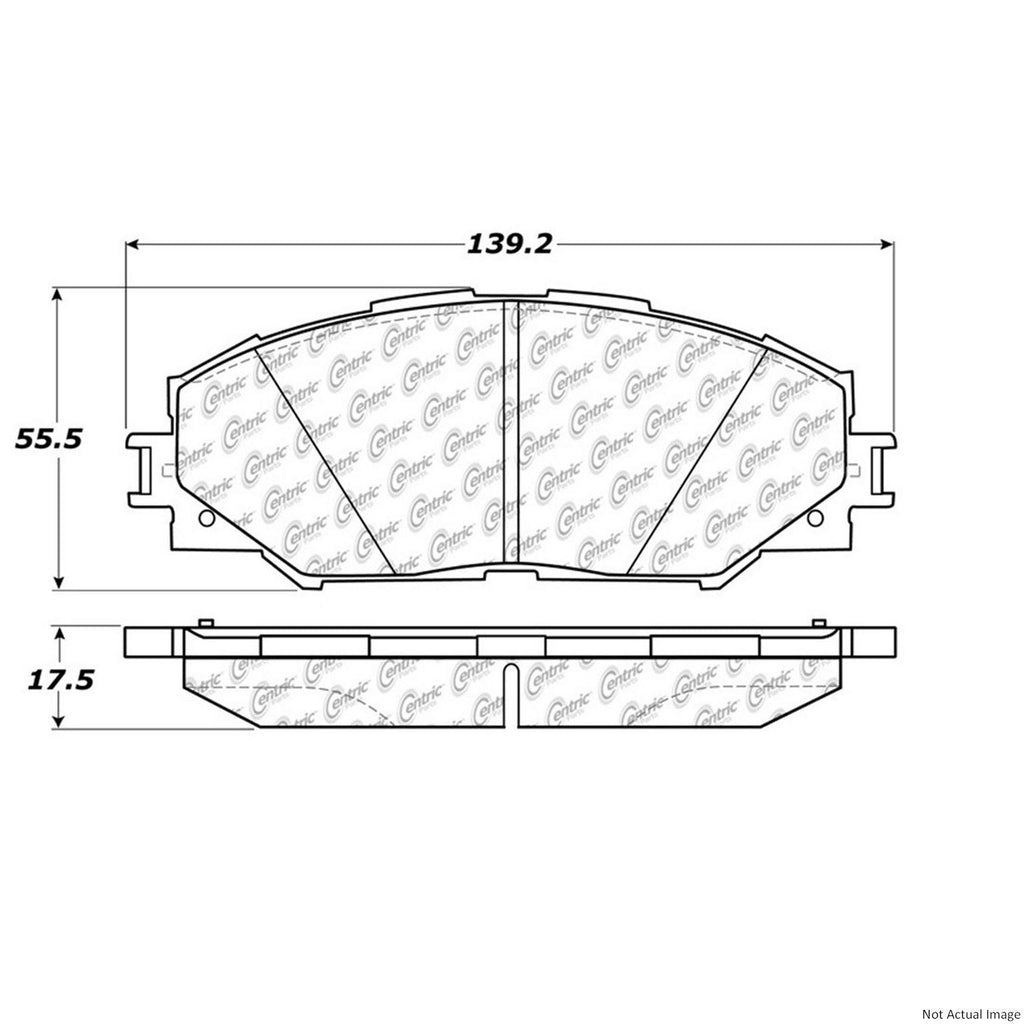 Front Disc Brake Pad for Corolla, RAV4, Prius V, Xb, Xd, Matrix+More (106.12100)
