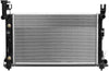 DNA Motoring  Factory Style Aluminum Radiator Compatible with 93-95 Town & Country/Caravan/Grand Voyager AT, 25-3/8" W X 15-1/16" H X 1-1/4" D, 1-1/4" Inlet, 1-1/2" Outlet