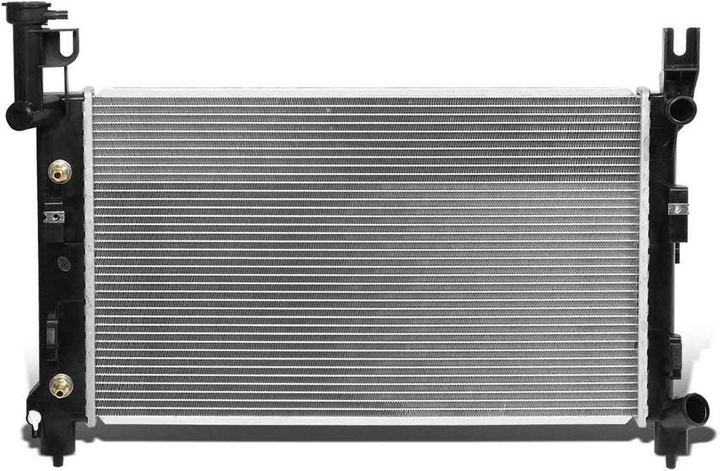 DNA Motoring  Factory Style Aluminum Radiator Compatible with 93-95 Town & Country/Caravan/Grand Voyager AT, 25-3/8" W X 15-1/16" H X 1-1/4" D, 1-1/4" Inlet, 1-1/2" Outlet