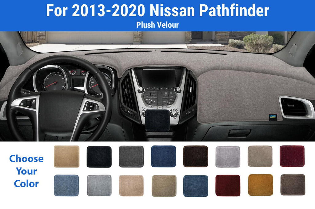 Dashboard Dash Mat Cover for 2013-2020 Nissan Pathfinder (Plush Velour)