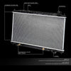 OEM-RA-2415 OE Style Aluminum Core Radiator Compatible with 02-06 Altima AT/MT,29-1/4" W X 15-3/4" H X 5/8" D,1-3/8" Inlet / 1-3/8" Outlet