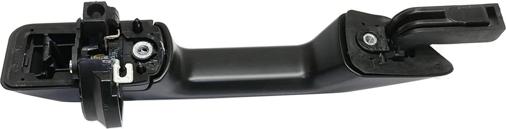 Front Exterior Door Handle Compatible with 2011-2017 Honda Odyssey Primed Black, with Chrome Insert, Passenger Side