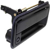for Chevy C2500 Suburban Exterior Door Handle Rear - Back Door Textured Black 1992-1994 | with Key Hole | Trim: Base/Silverado | GM1915121 | 15991778