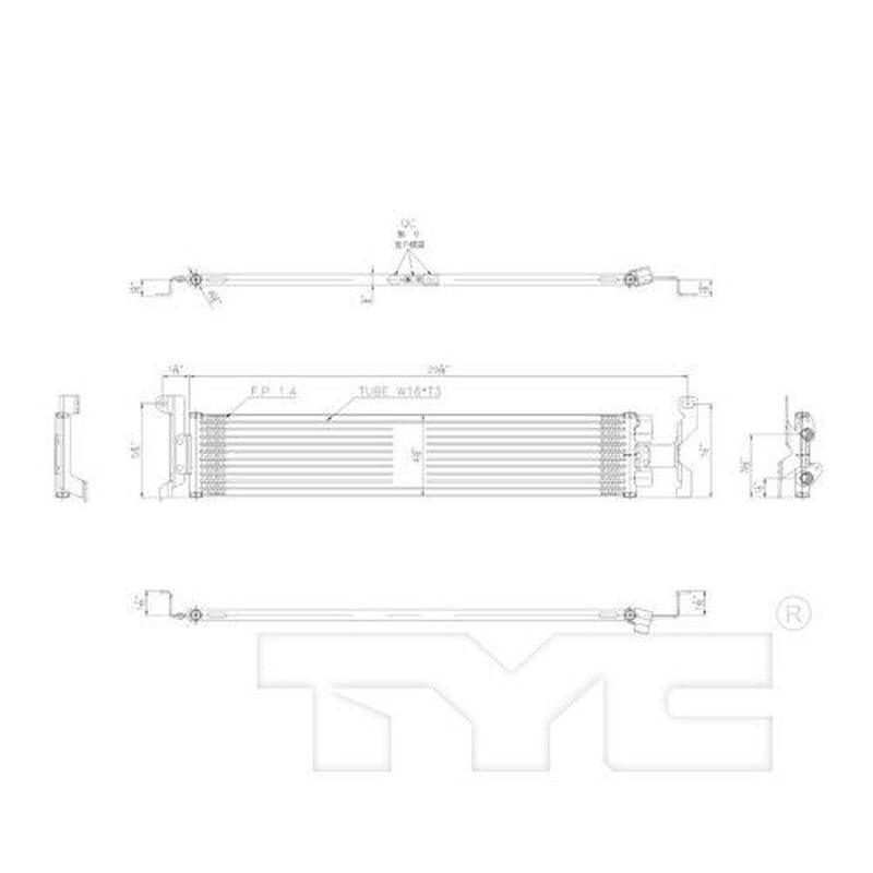 TYC Automatic Transmission Oil Cooler for Atlas, Atlas Cross Sport 19140