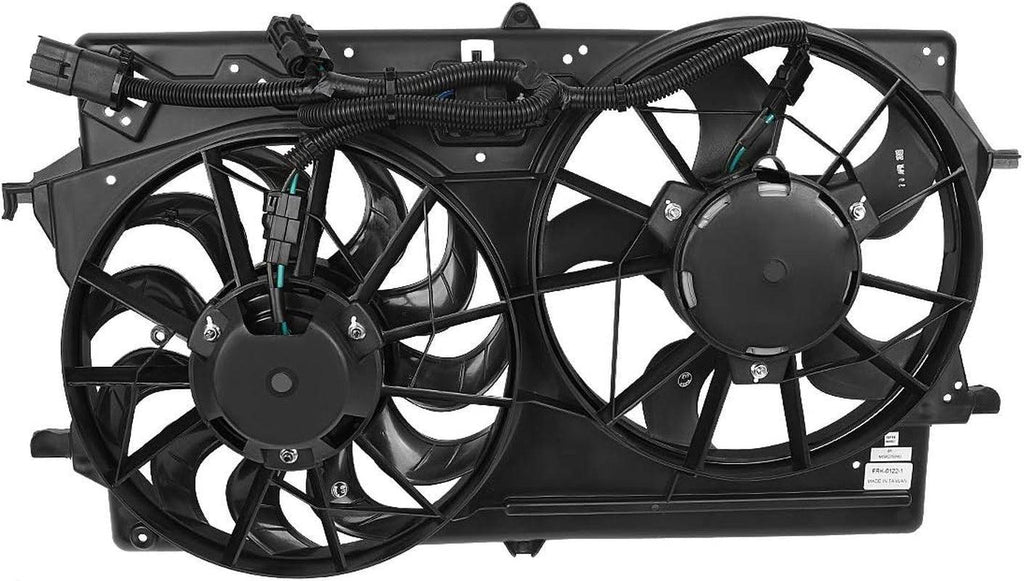 OEM-RF-0087 Factory Style Radiator Cooling Fan Assembly Cooling Efficiency Improved Direct Replacement [Compatible with 00-02 Ford Focus]