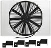 MMFS-CK-63PROBE Aluminum Fan Shroud W/ Probe Compatible with Chevrolet C/K Truck 1963-1966 Silver