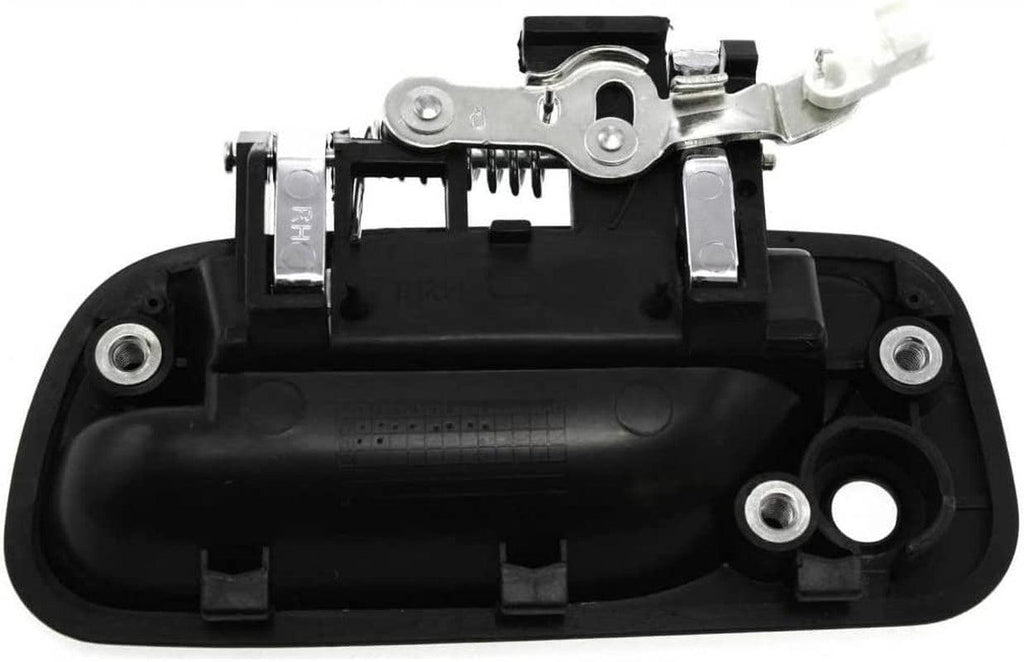 Compatible with Toyota T100 Exterior Door Handle Front, Passenger Side Black Bezel with Chrome Lever (1993-1998) | with Key Hole | Trim:All Submodels | TO1311135 | 6921034020