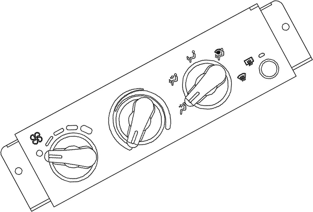 15-72887 GM Original Equipment Heater Control Assembly