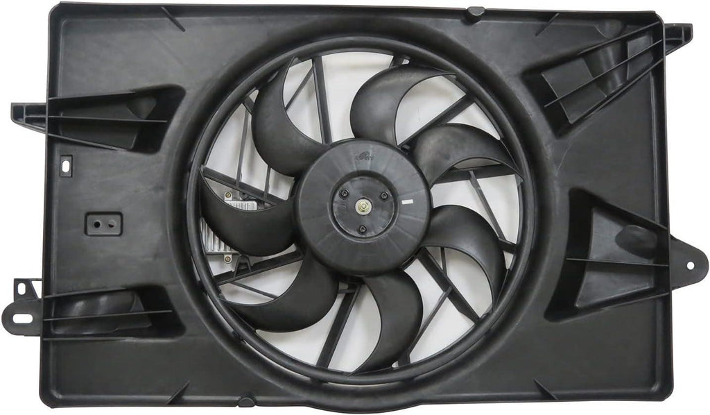 623340 Cooling Fan Assembly Compatible with 2014-2020 Jeep Cherokee, Black