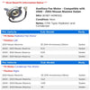 Auxiliary Fan Motor - Compatible with 2000 - 2003 Nissan Maxima Sedan 2001 2002