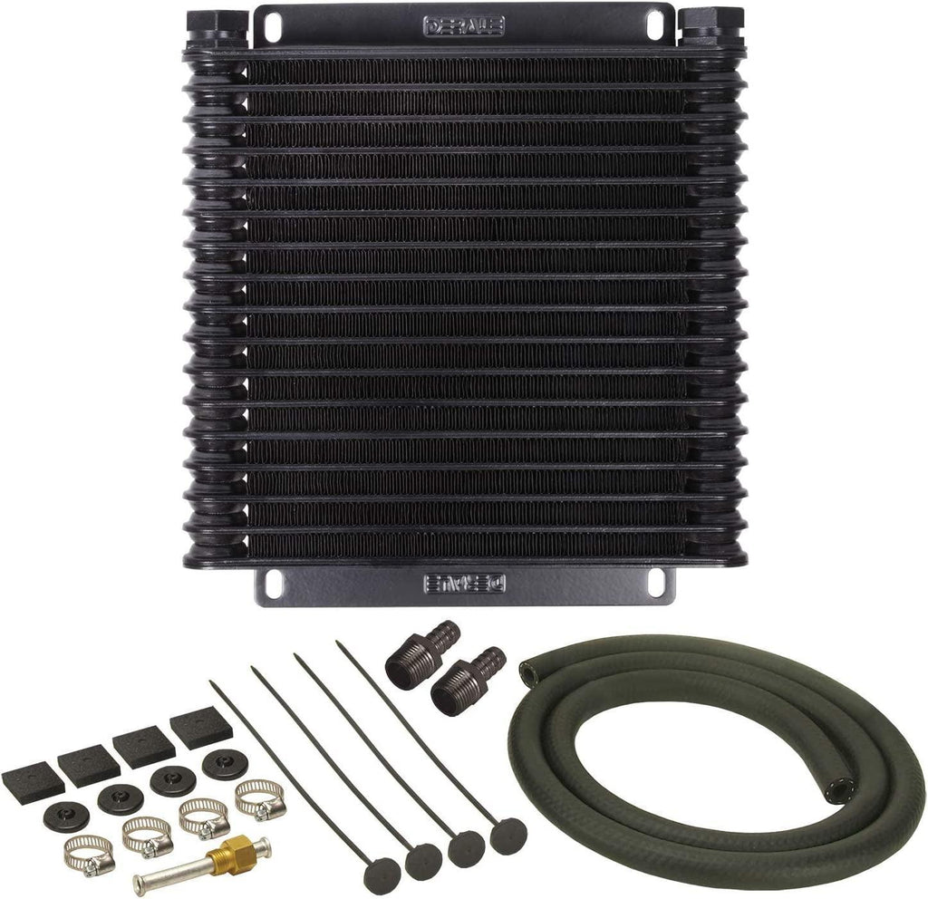 13614 Series 9000 Plate and Fin Transmission Oil Cooler,Black