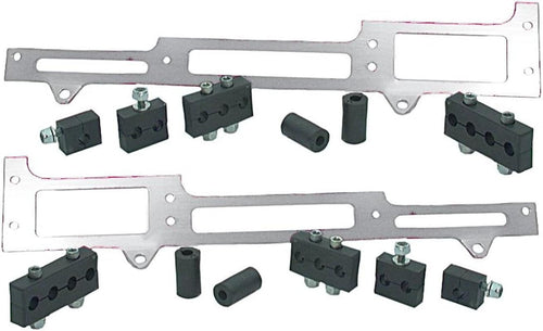 1101P Polished Spark Plug Wire Loom Set for Small Block Chevy