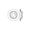 Centric Rear Disc Brake Rotor for 540I, M5 (121.34034)
