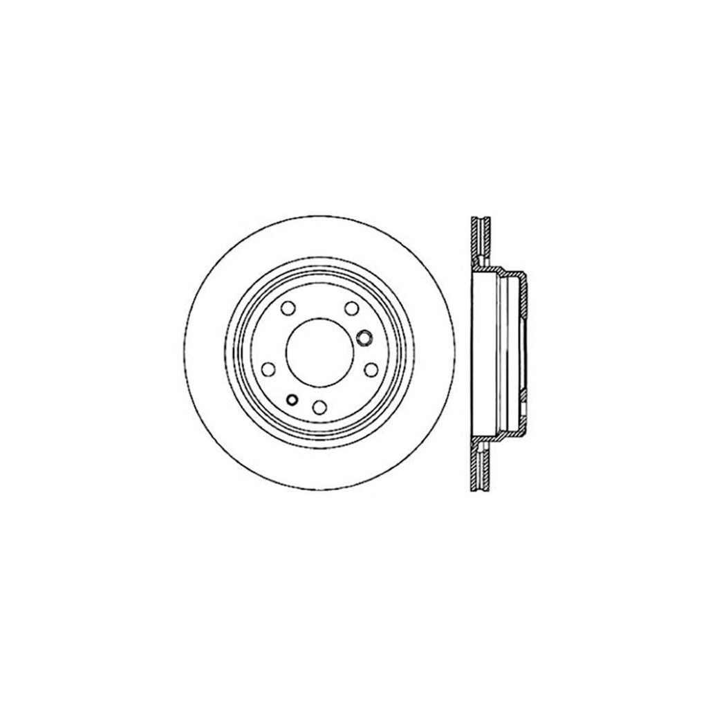 Centric Rear Disc Brake Rotor for 540I, M5 (121.34034)