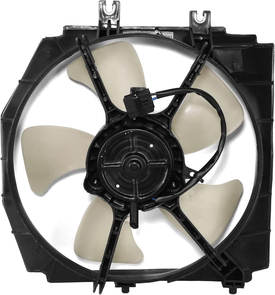 Factory Style Radiator Fan Assembly Compatible with 95-98 Mazda Protege 1.8L AT,OEM-RF-0780