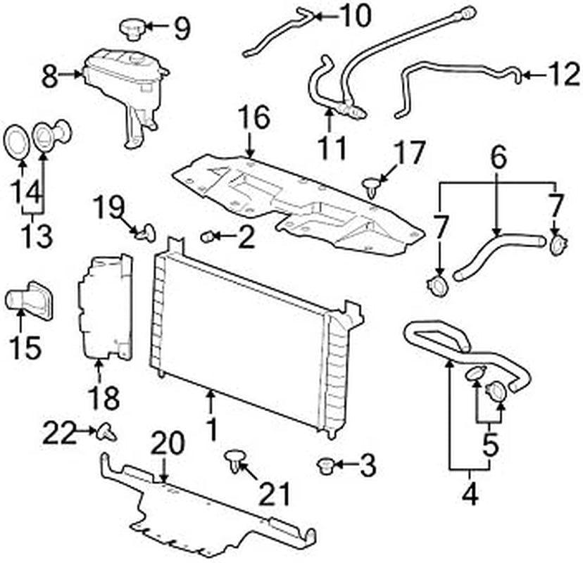 Genuine  25998990 Radiator Support Baffle