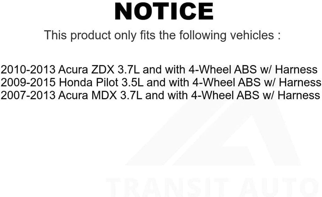 Mpulse Front Right ABS Wheel Speed Sensor SEN-2ABS0354 for Honda Pilot Acura MDX ZDX W/Harness
