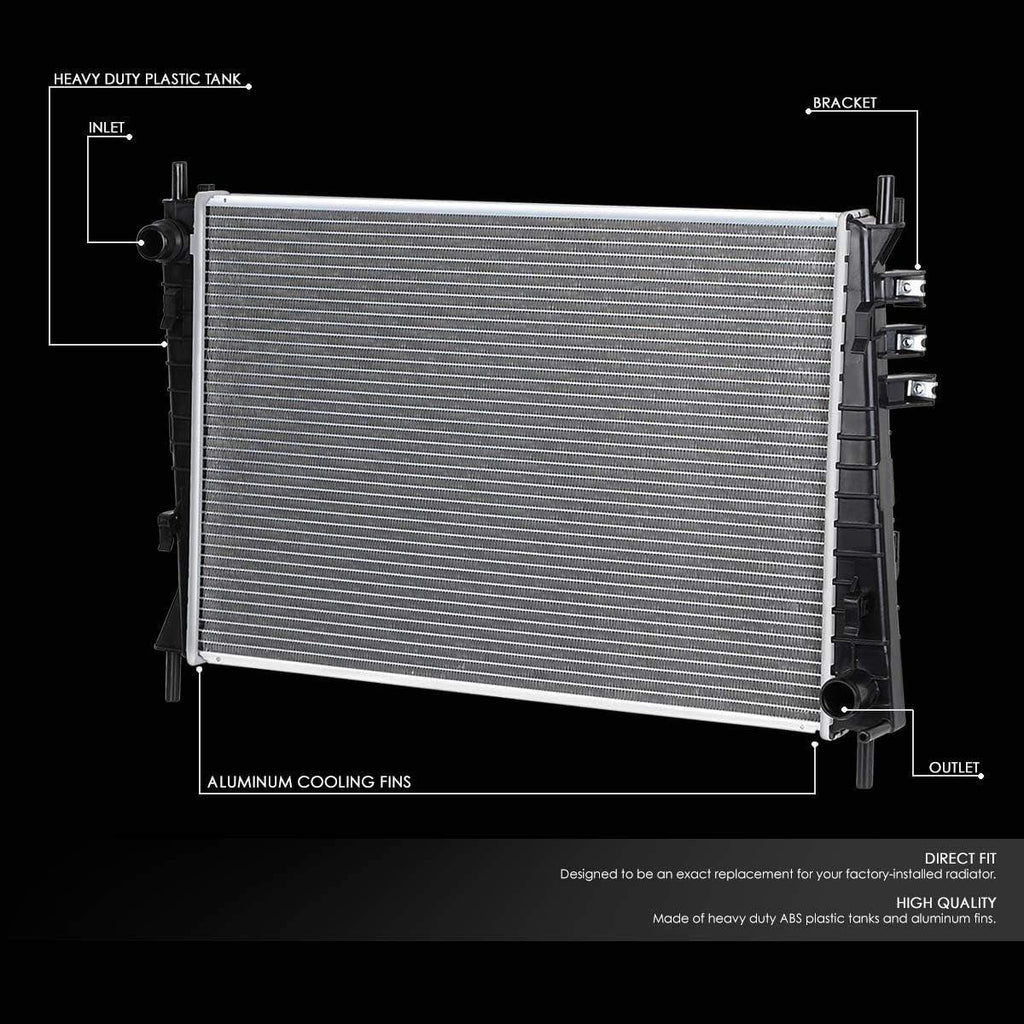 OEM-RA-2622 1-Row OE Style Aluminum Cooling Radiator Replacement Compatible with 02-08 Jaguar X-Type AT, 24-5/16" W X 16-15/16" H X 1-1/4" D, 1-1/2" Inlet, 1-1/2" Outlet