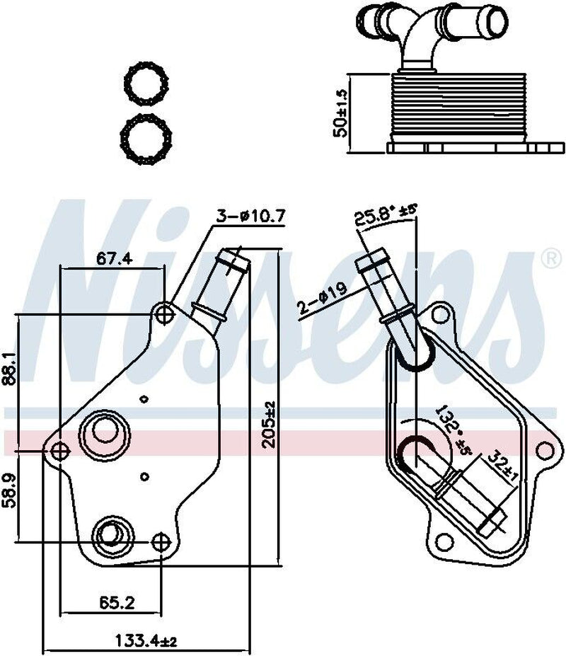 Nissens Engine Oil Cooler for Regal, Verano, Cobalt, Sky, Solstice 90965