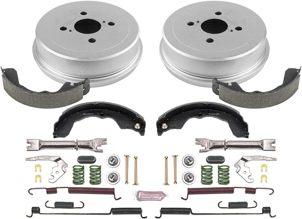 KOE15379DK Autospecialty Rear Replacement Brake Kit-Oe Brake Drums & Ceramic Brake Pads