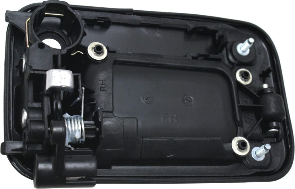 Front Exterior Door Handle Set of 2 Compatible with 2004-2015 Ford F-150, Fits 2006-2008 Lincoln Mark LT Black Bezel with Chrome Lever Driver and Passenger Side